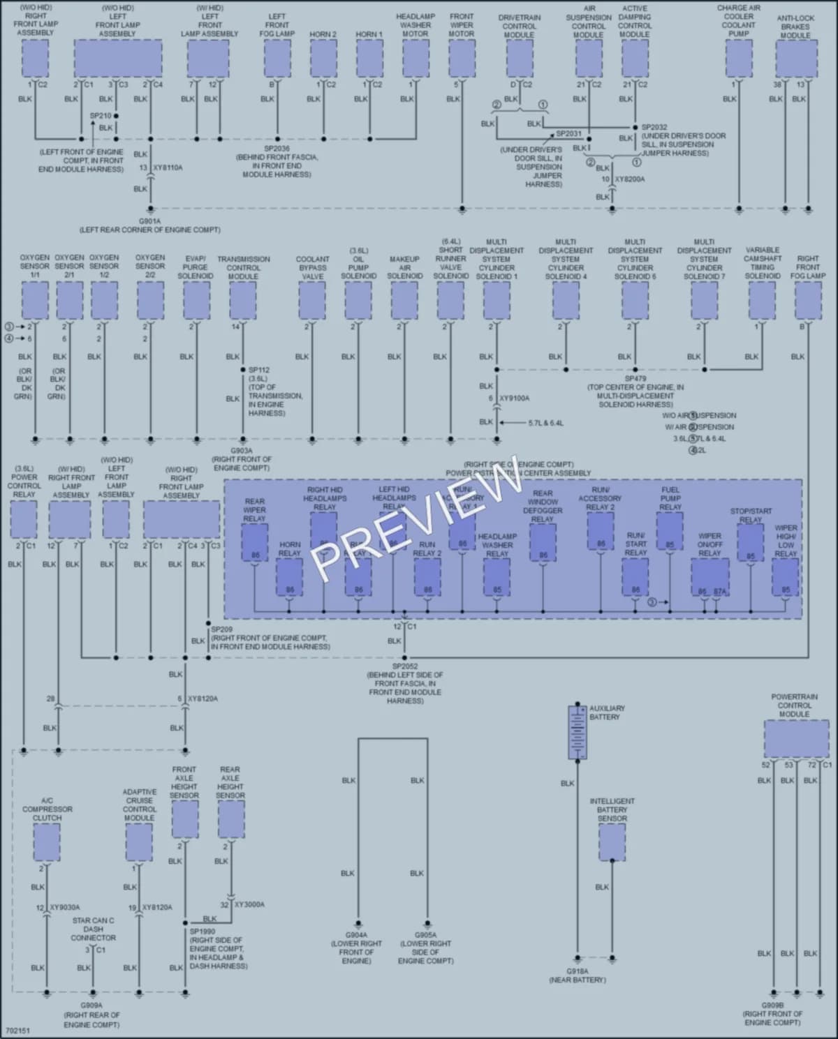 2020 Jeep GrandCherokee Ground Distribution wiring diagram preview