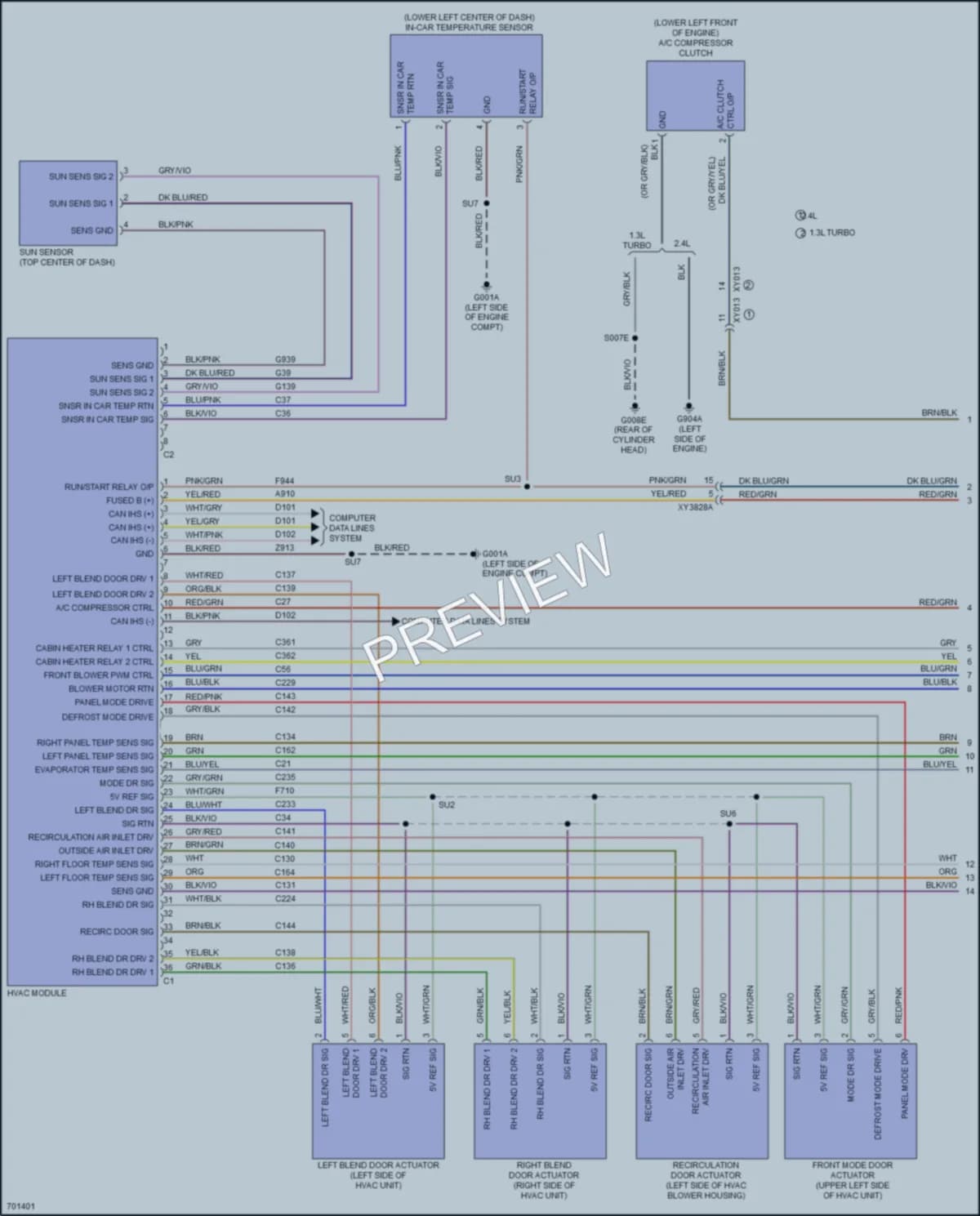 2020 Jeep Renegade Air Conditioning wiring diagram preview