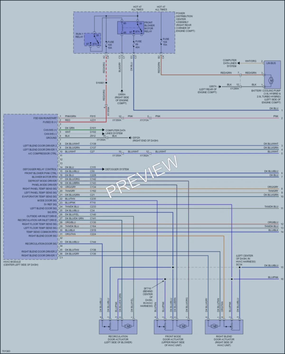 2020 Jeep Wrangler Air Conditioning wiring diagram preview