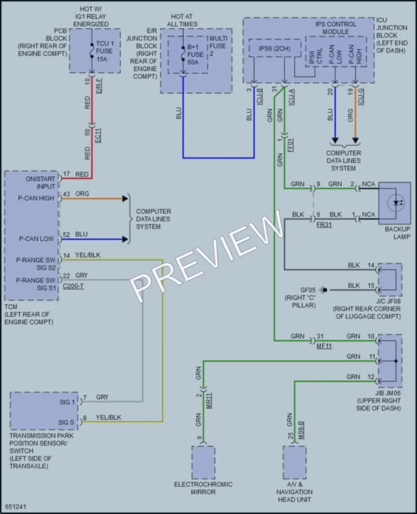 2020 Kia K900 Exterior Lights wiring diagram preview