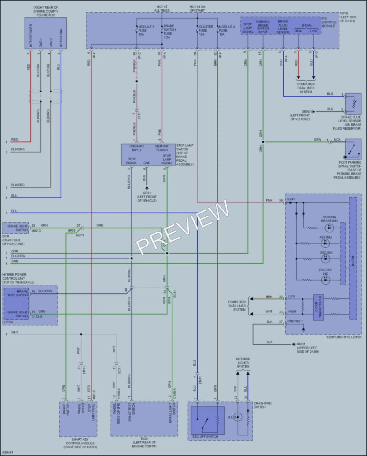 2020 Kia Niro Anti Lock Brakes wiring diagram preview