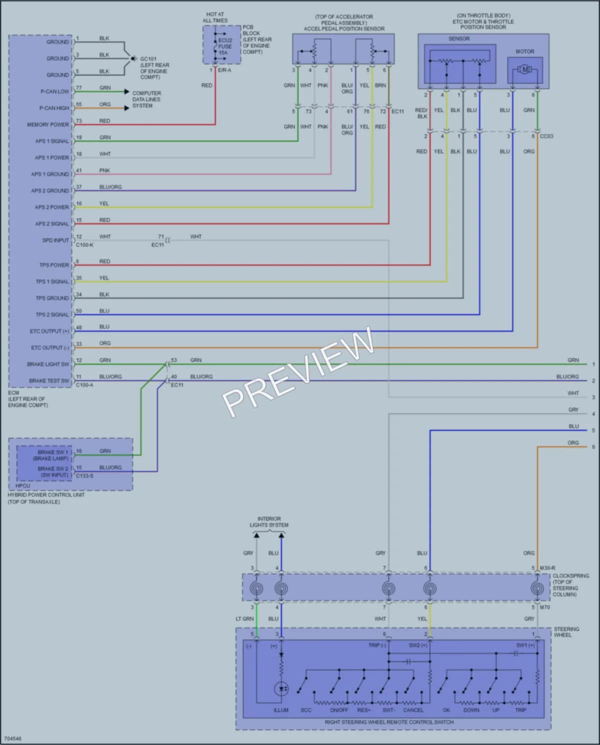 2020 Kia Niro Cruise Control wiring diagram preview