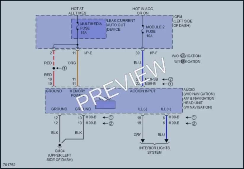 2020 Kia Niro Instrument Cluster wiring diagram preview
