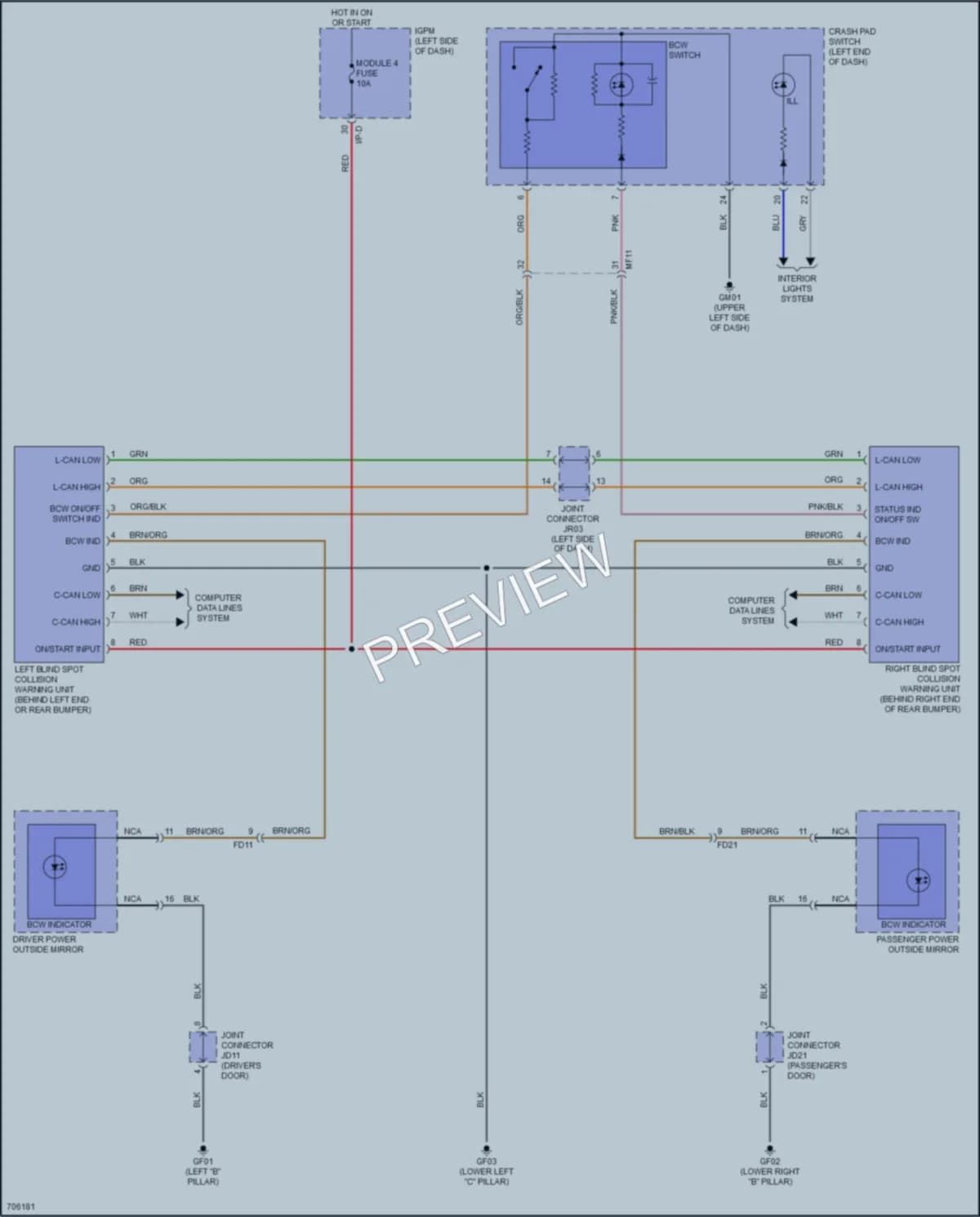 2020 Kia Niro Navigation wiring diagram preview
