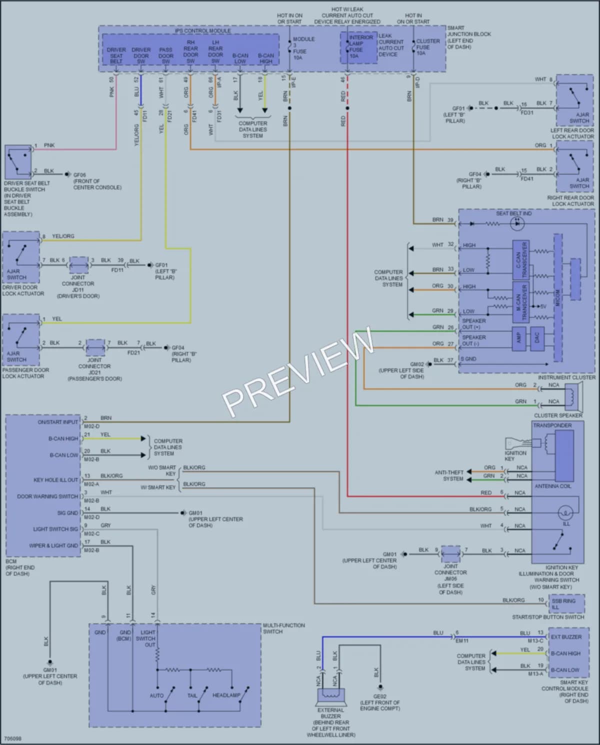 2020 Kia OptimaPlugIn Warning Systems wiring diagram preview
