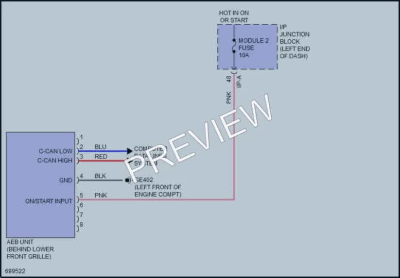 2020 Kia Rio Anti Lock Brakes wiring diagram preview