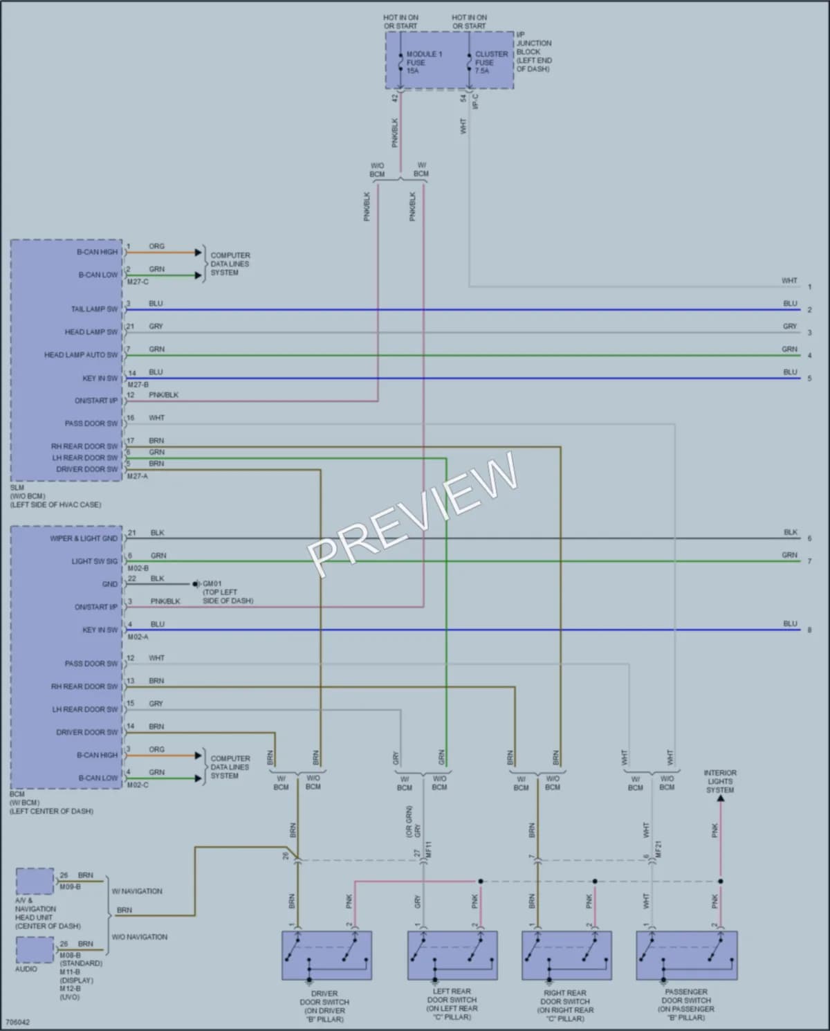 2020 Kia Rio Warning Systems wiring diagram preview