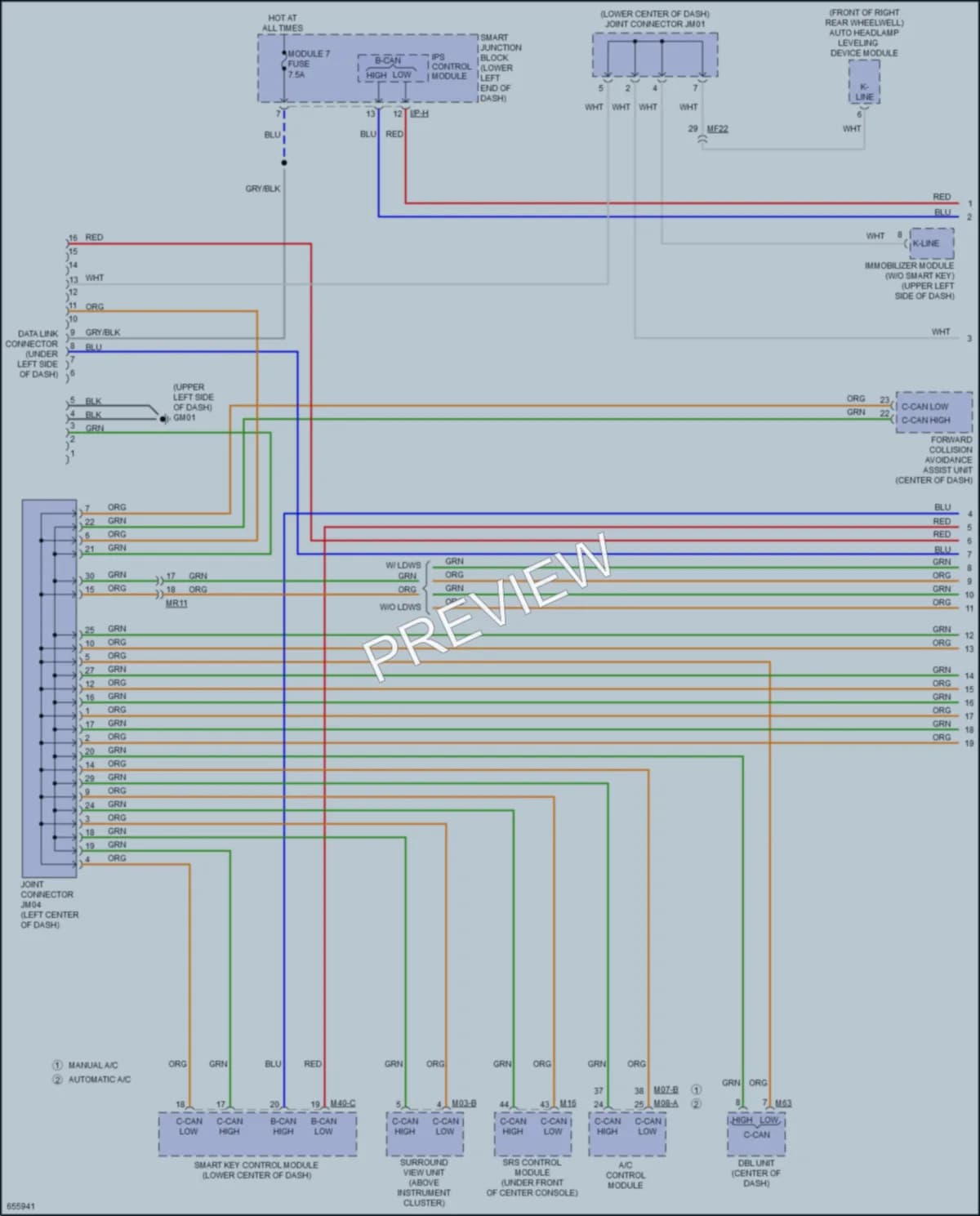 2020 Kia Sedona Computer Data Lines wiring diagram preview