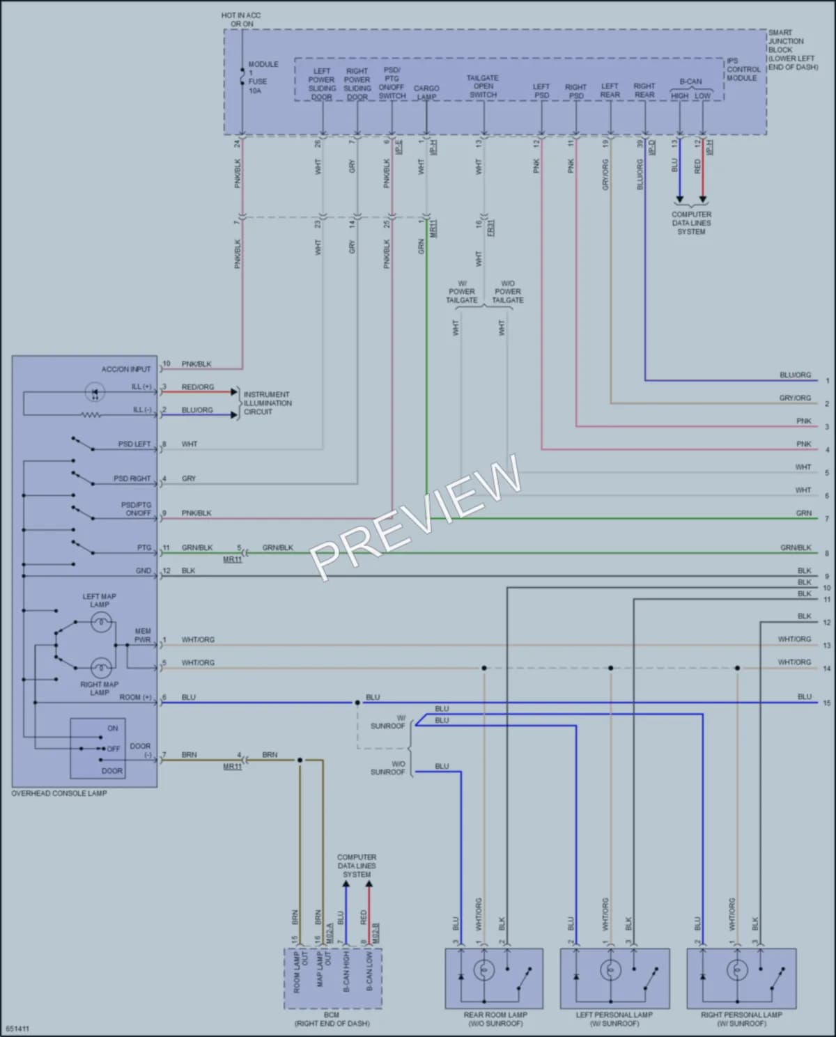 2020 Kia Sedona Interior Lights wiring diagram preview