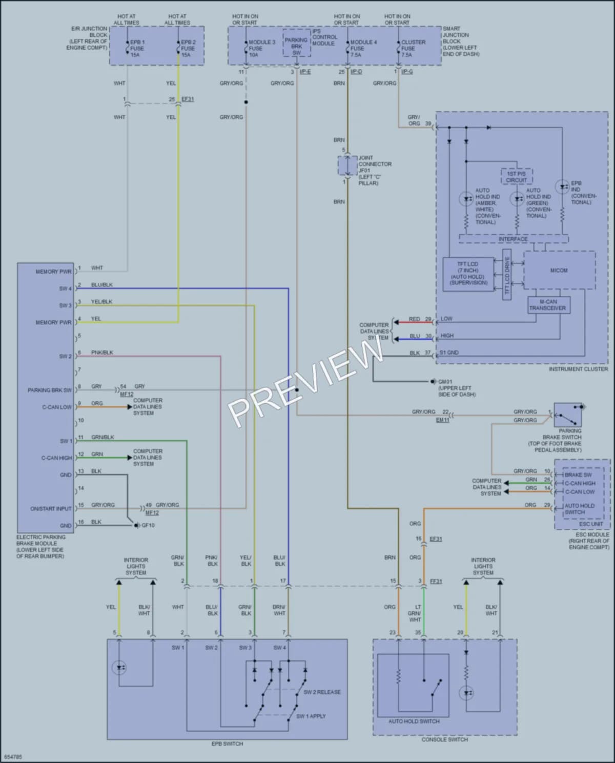 2020 Kia Sedona Shift Interlock wiring diagram preview