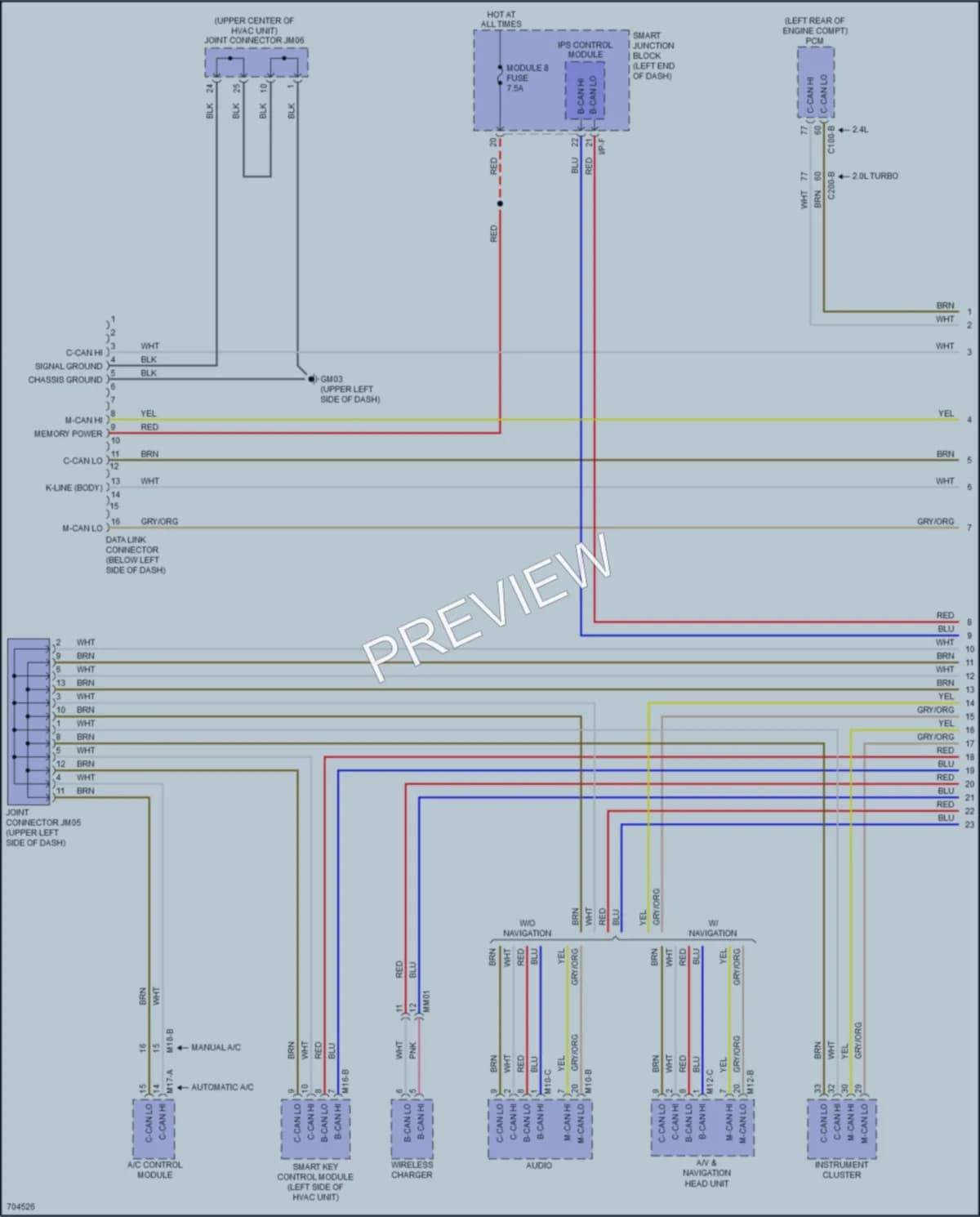 2020 Kia Sportage Computer Data Lines wiring diagram preview