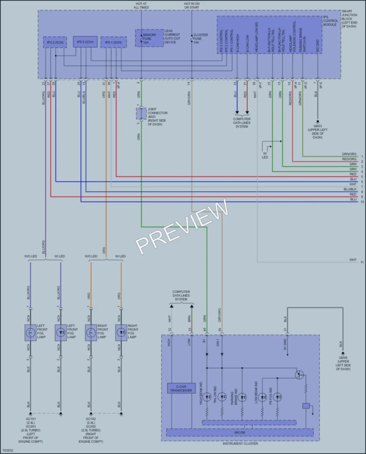 2020 Kia Sportage Headlights wiring diagram preview