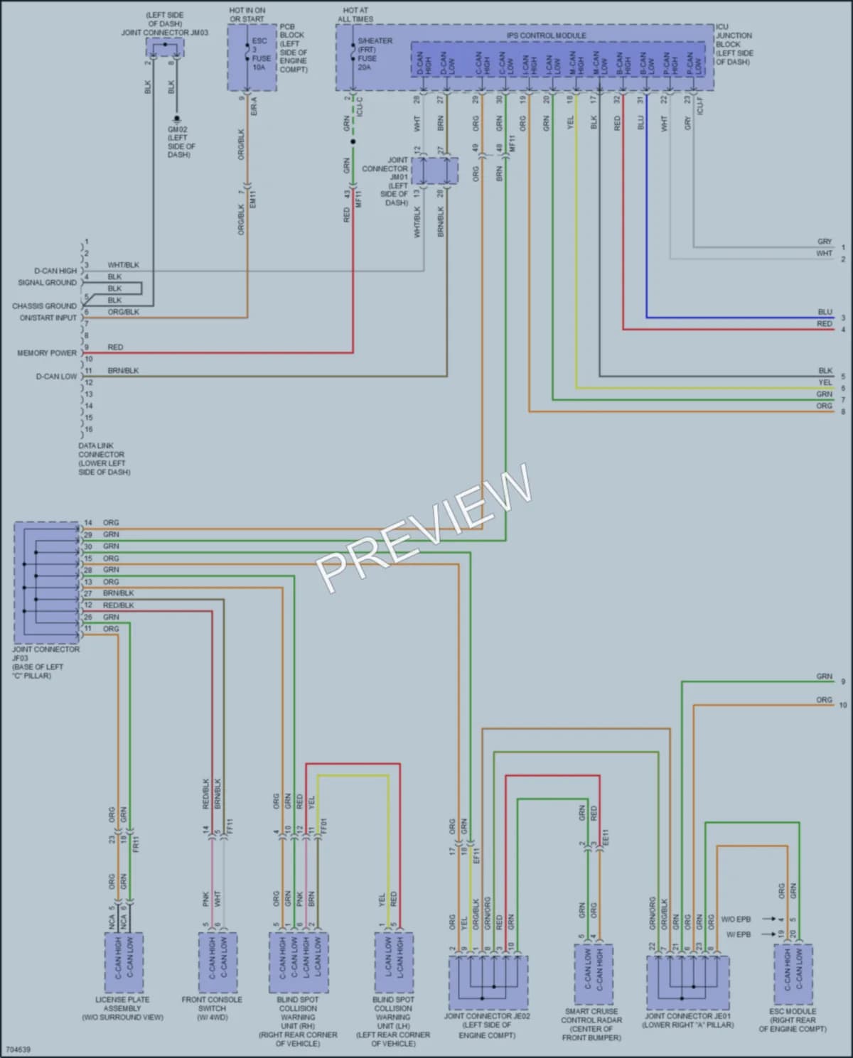 2020 Kia Telluride Computer Data Lines wiring diagram preview