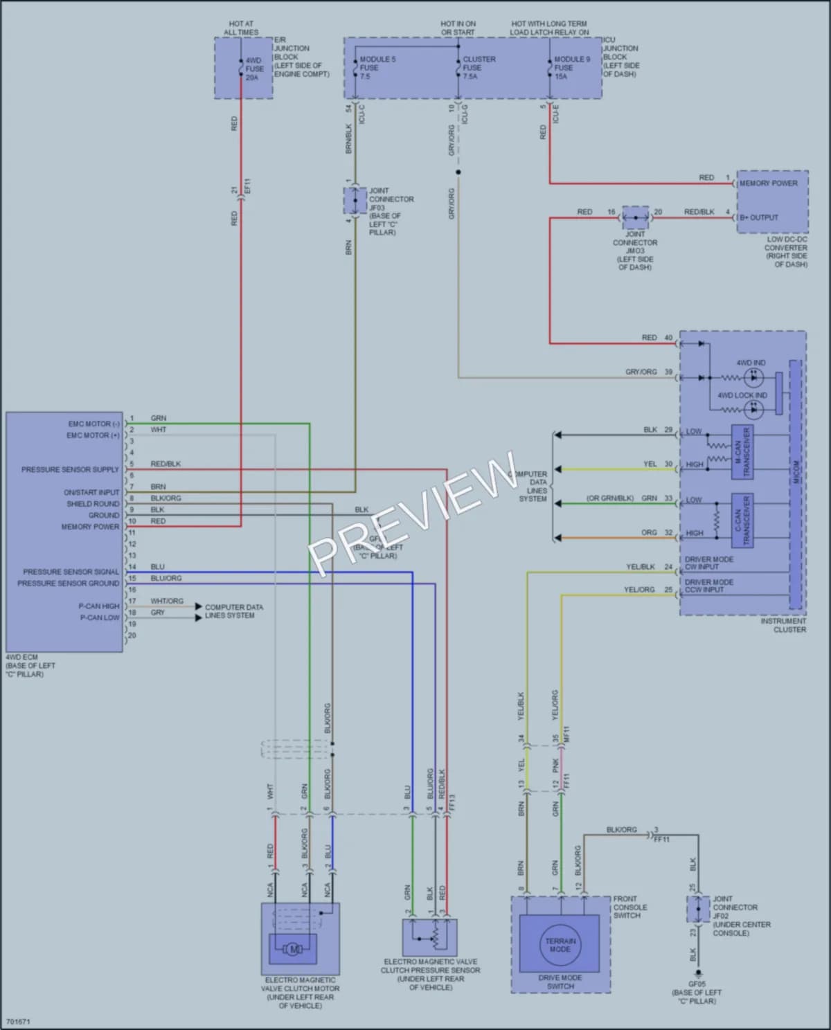 2020 Kia Telluride Transmission wiring diagram preview