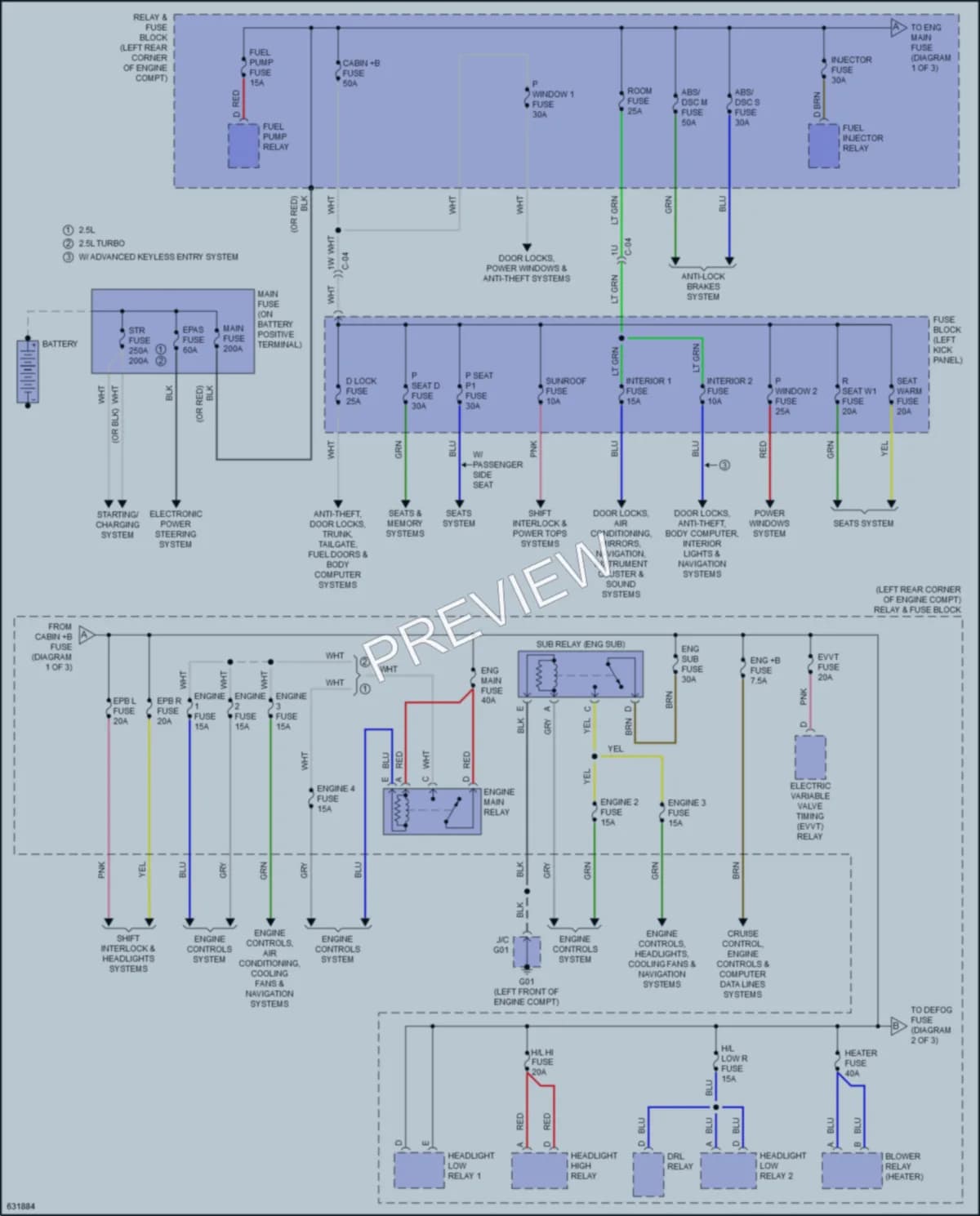2020 Mazda 6 Power Distribution wiring diagram preview