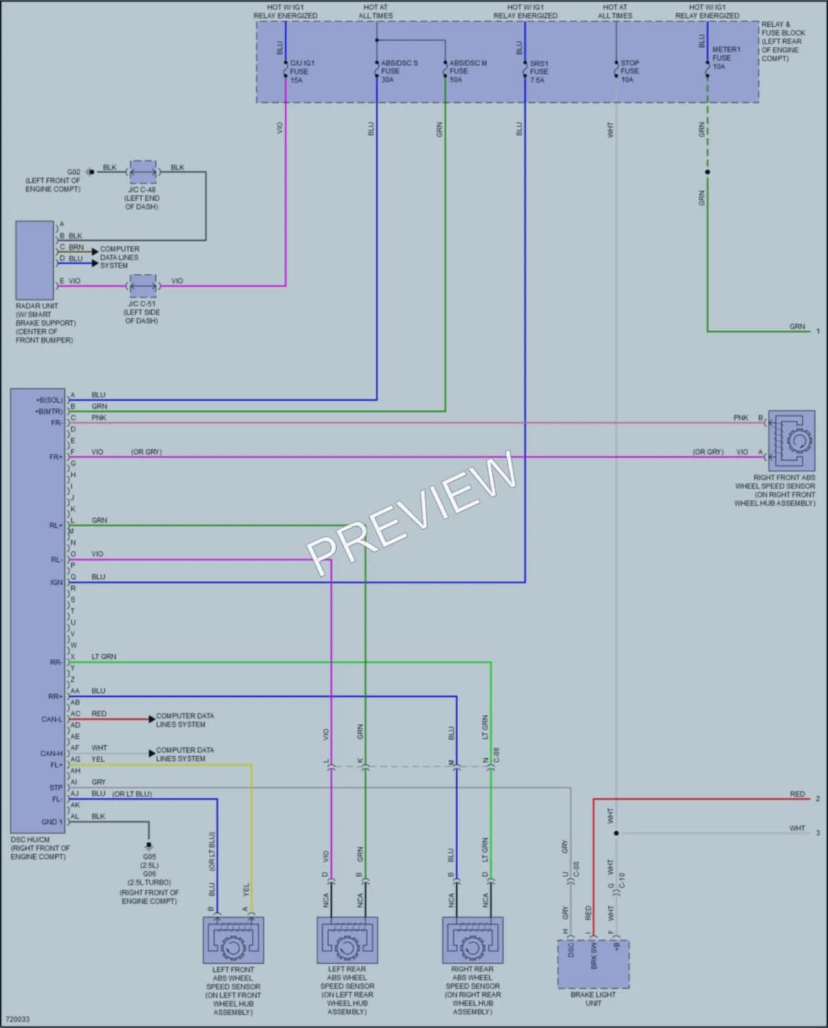 2020 Mazda CX5 Anti Lock Brakes wiring diagram preview