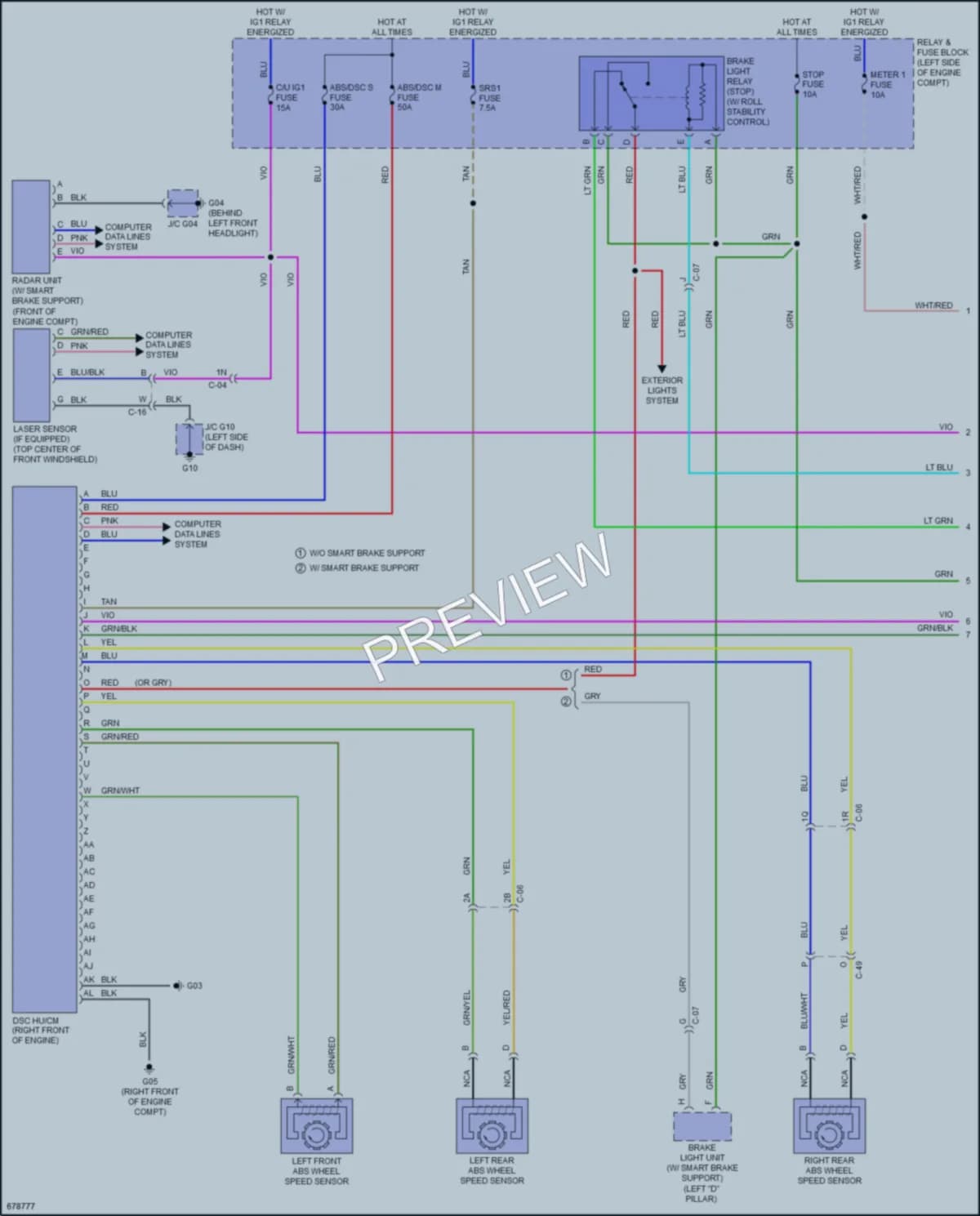 2020 Mazda CX9 Anti Lock Brakes wiring diagram preview