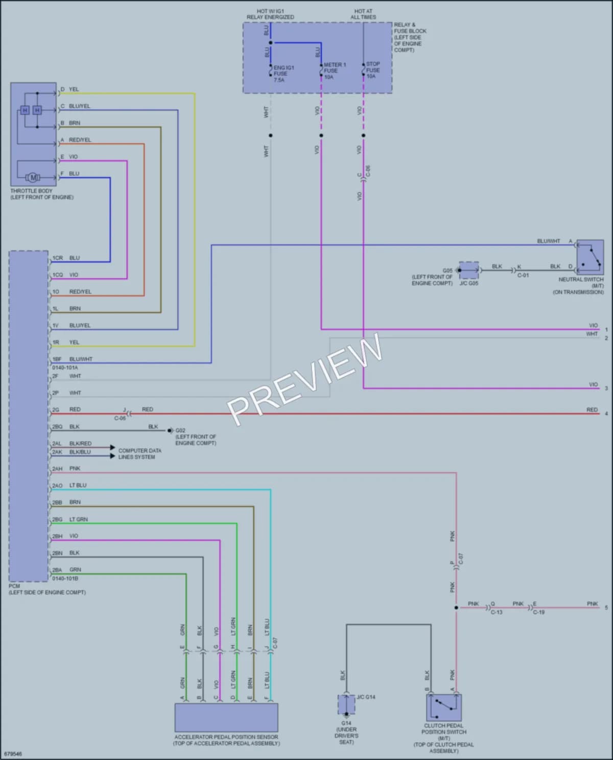 2020 Mazda MX5MiataRF Cruise Control wiring diagram preview