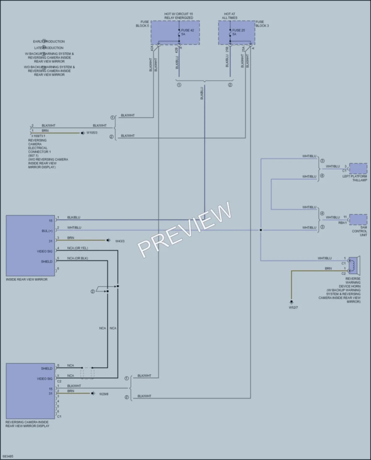 2020 MercedesBenz 1500Sprinter Power Mirrors wiring diagram preview