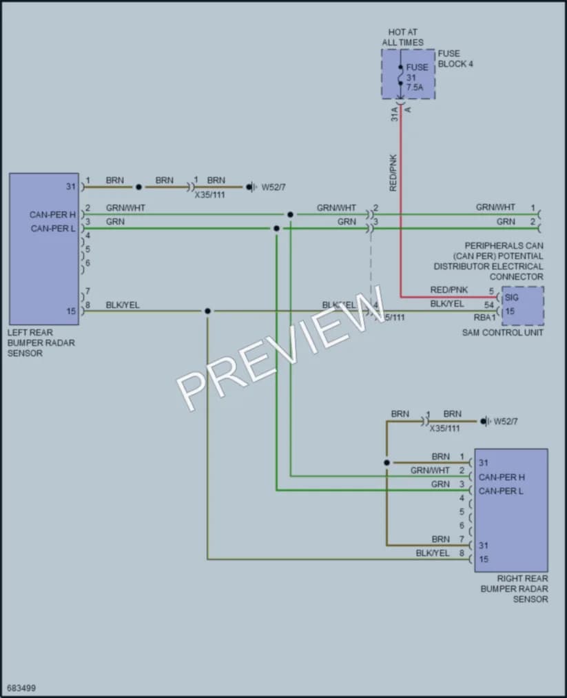 2020 MercedesBenz 3500Sprinter Navigation wiring diagram preview