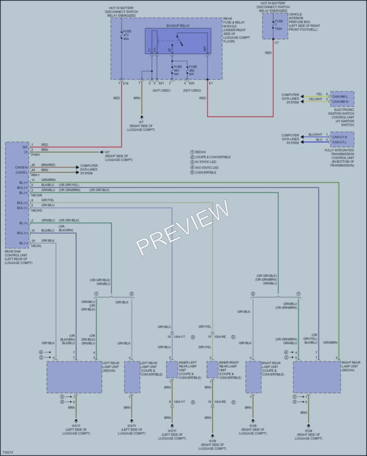 2020 MercedesBenz C300 Exterior Lights wiring diagram preview