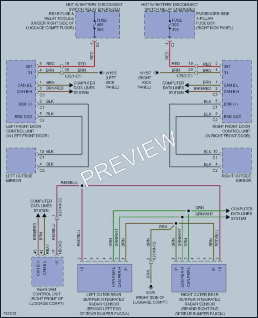 2020 MercedesBenz C300 Navigation wiring diagram preview