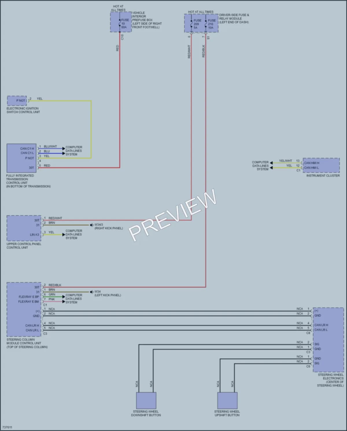 2020 MercedesBenz C300 Transmission wiring diagram preview