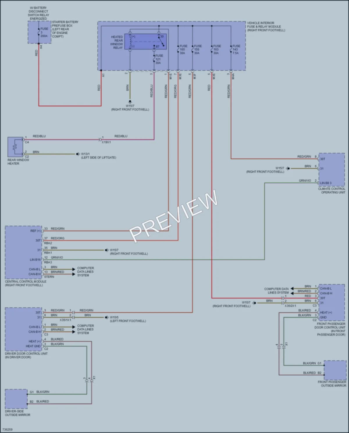 2020 MercedesBenz CLA250 Defoggers wiring diagram preview