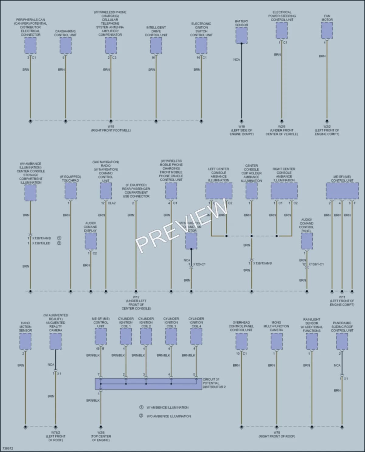 2020 MercedesBenz CLA250 Ground Distribution wiring diagram preview