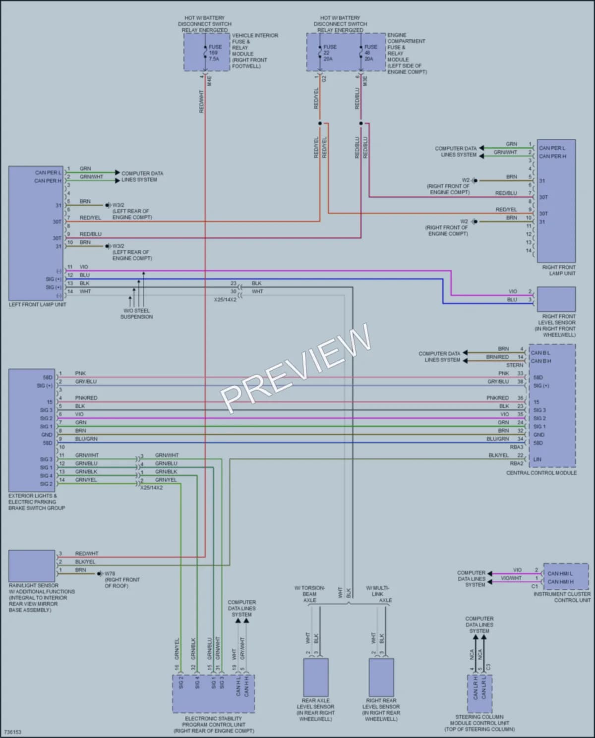 2020 MercedesBenz CLA250 Headlights wiring diagram preview