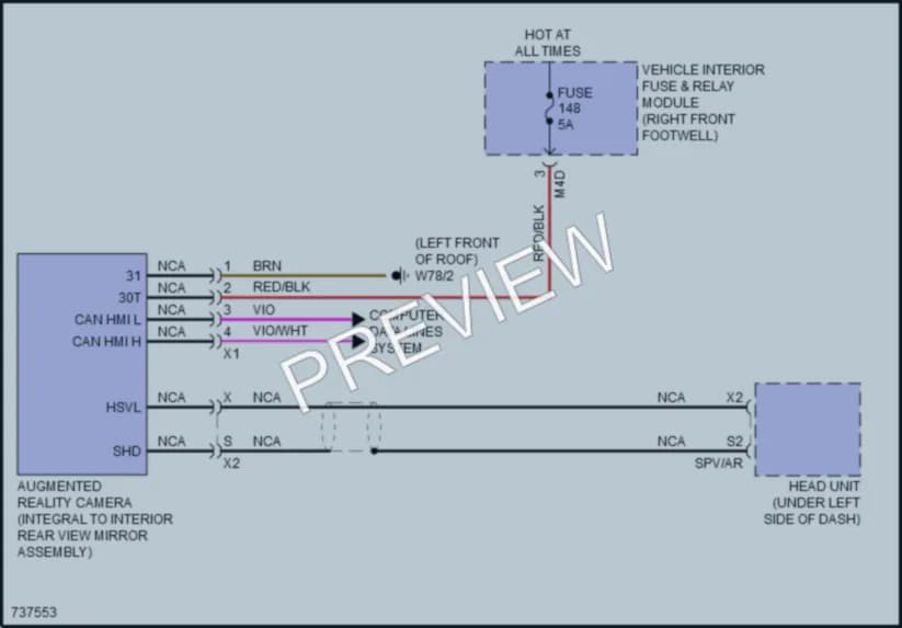 2020 MercedesBenz CLA250 Navigation wiring diagram preview