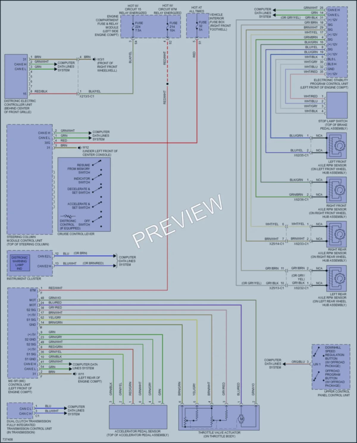 2020 MercedesBenz GLA250 Cruise Control wiring diagram preview