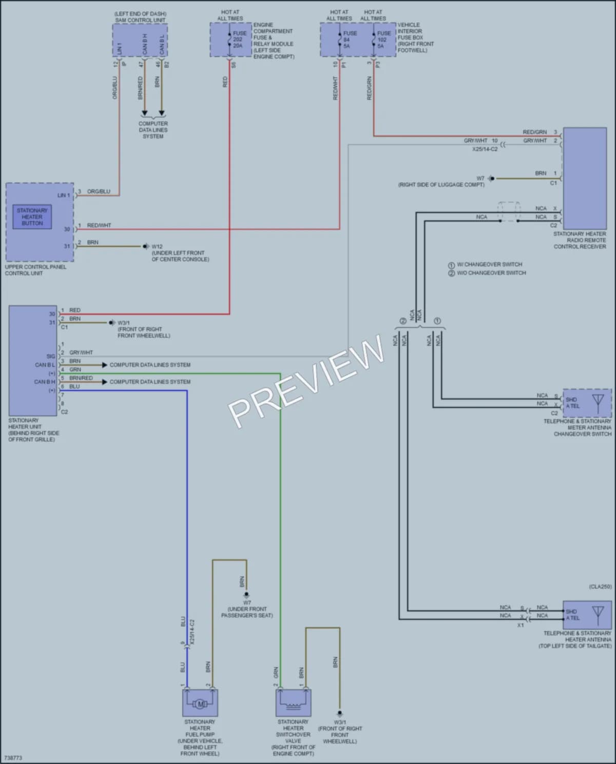 2020 MercedesBenz GLA250 Engine Accessories wiring diagram preview