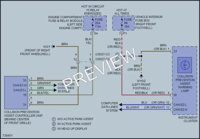 2020 MercedesBenz GLA250 Instrument Cluster wiring diagram preview