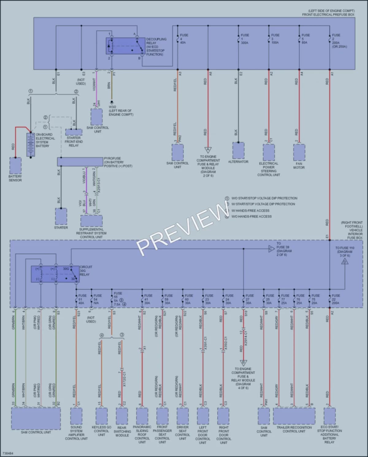 2020 MercedesBenz GLA250 Power Distribution wiring diagram preview