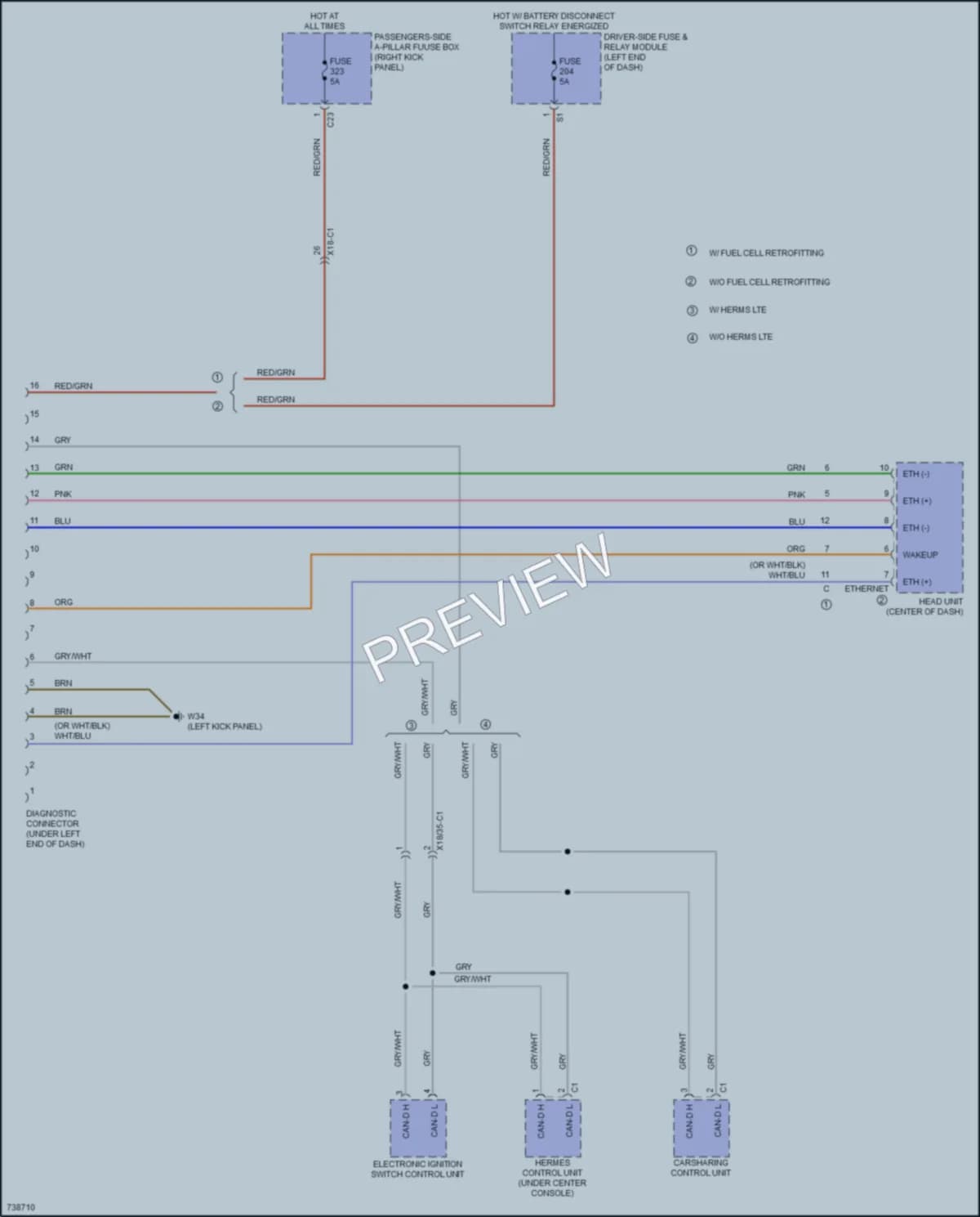 2020 MercedesBenz GLC300 Computer Data Lines wiring diagram preview