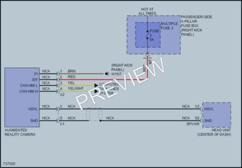 2020 MercedesBenz GLC300 Navigation wiring diagram preview