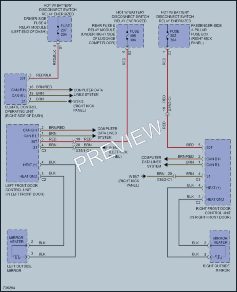 2020 MercedesBenz GLC300Coupe Defoggers wiring diagram preview