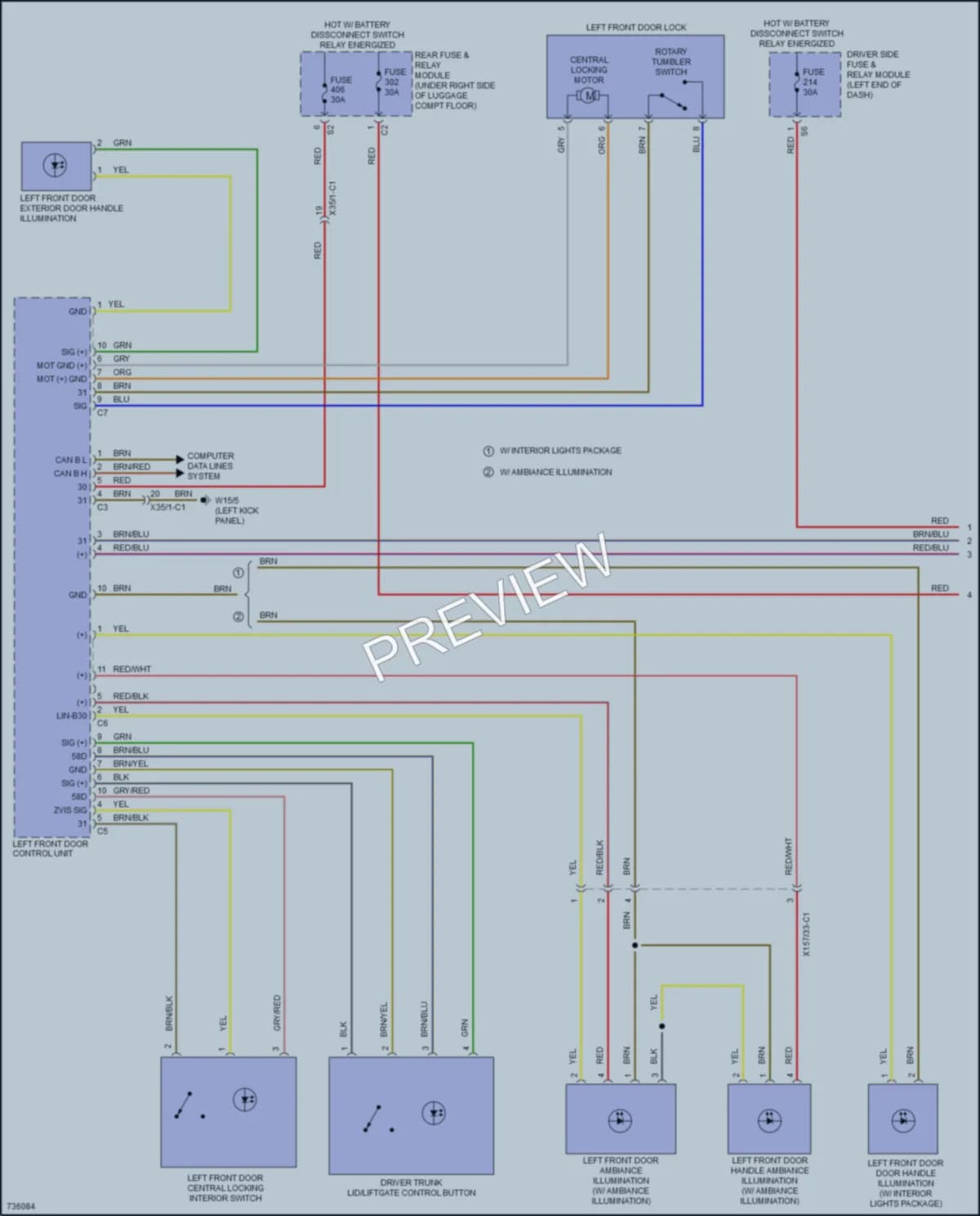 2020 MercedesBenz GLC300Coupe Power Door Locks wiring diagram preview