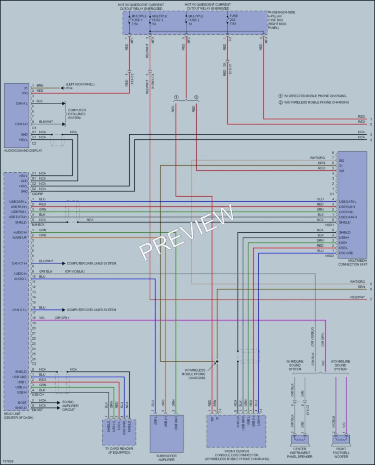 2020 MercedesBenz GLC300Coupe Radio wiring diagram preview
