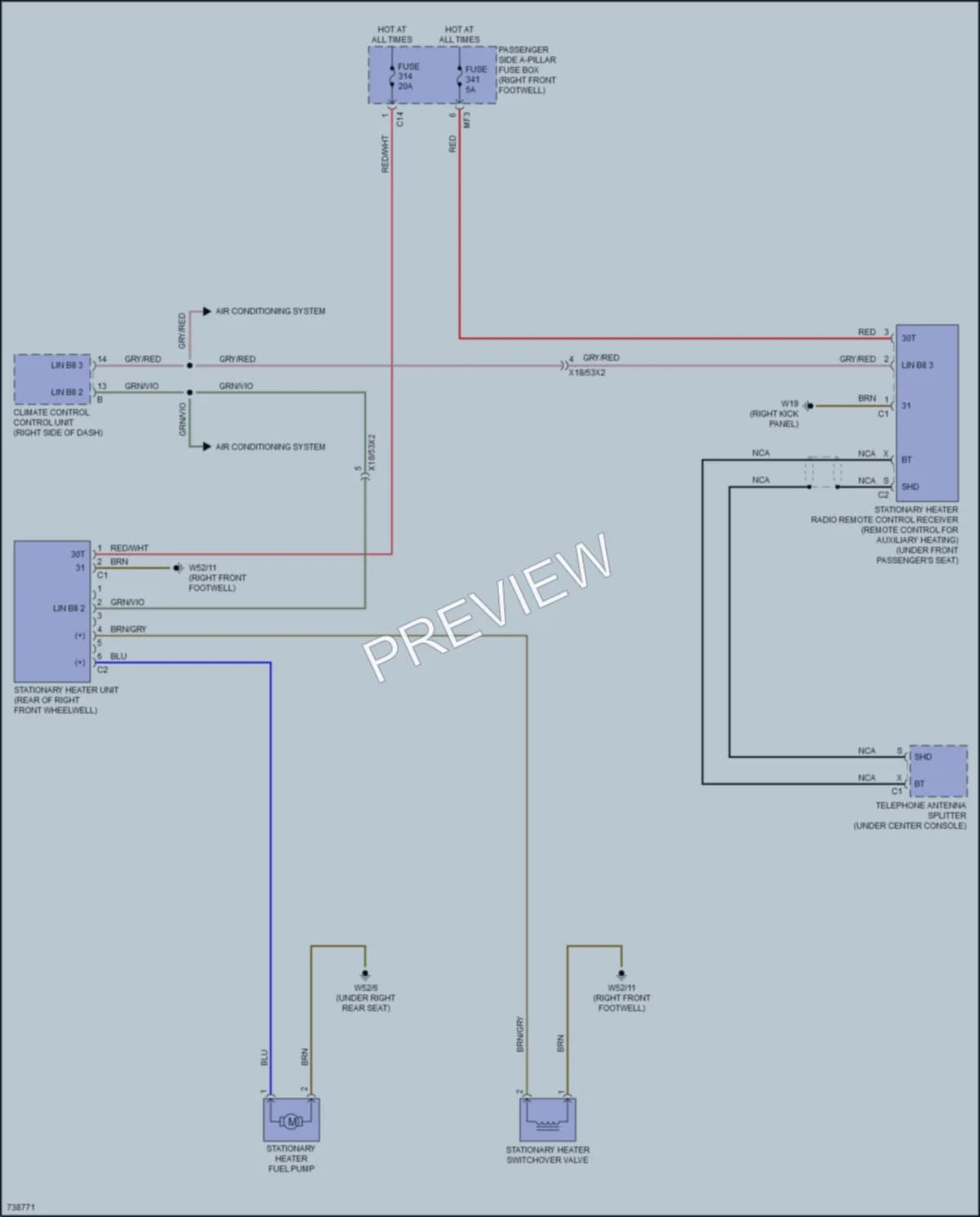 2020 MercedesBenz GLE350 Engine Accessories wiring diagram preview