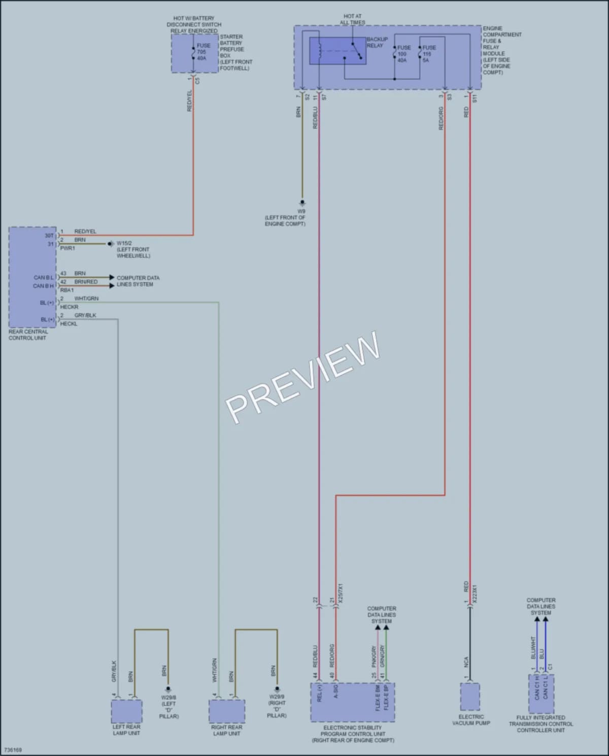 2020 MercedesBenz GLE350 Exterior Lights wiring diagram preview