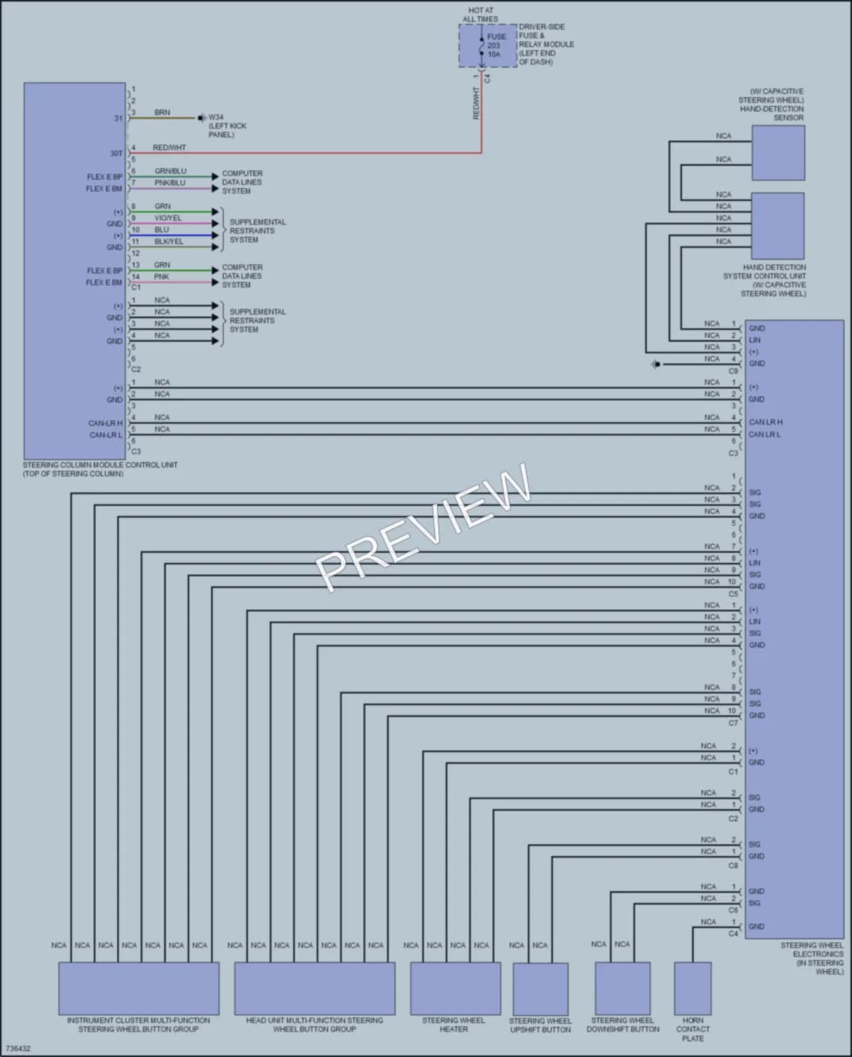 2020 MercedesBenz GLE450 Electronic Power Steering wiring diagram preview