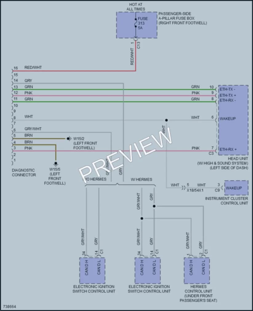 2020 MercedesBenz GLS450 Computer Data Lines wiring diagram preview