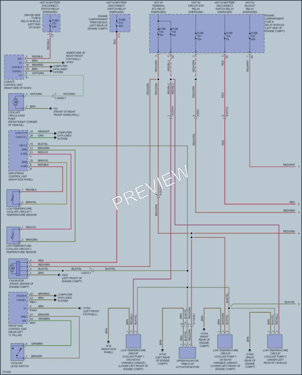 2020 MercedesBenz GLS450 Cooling Fan wiring diagram preview