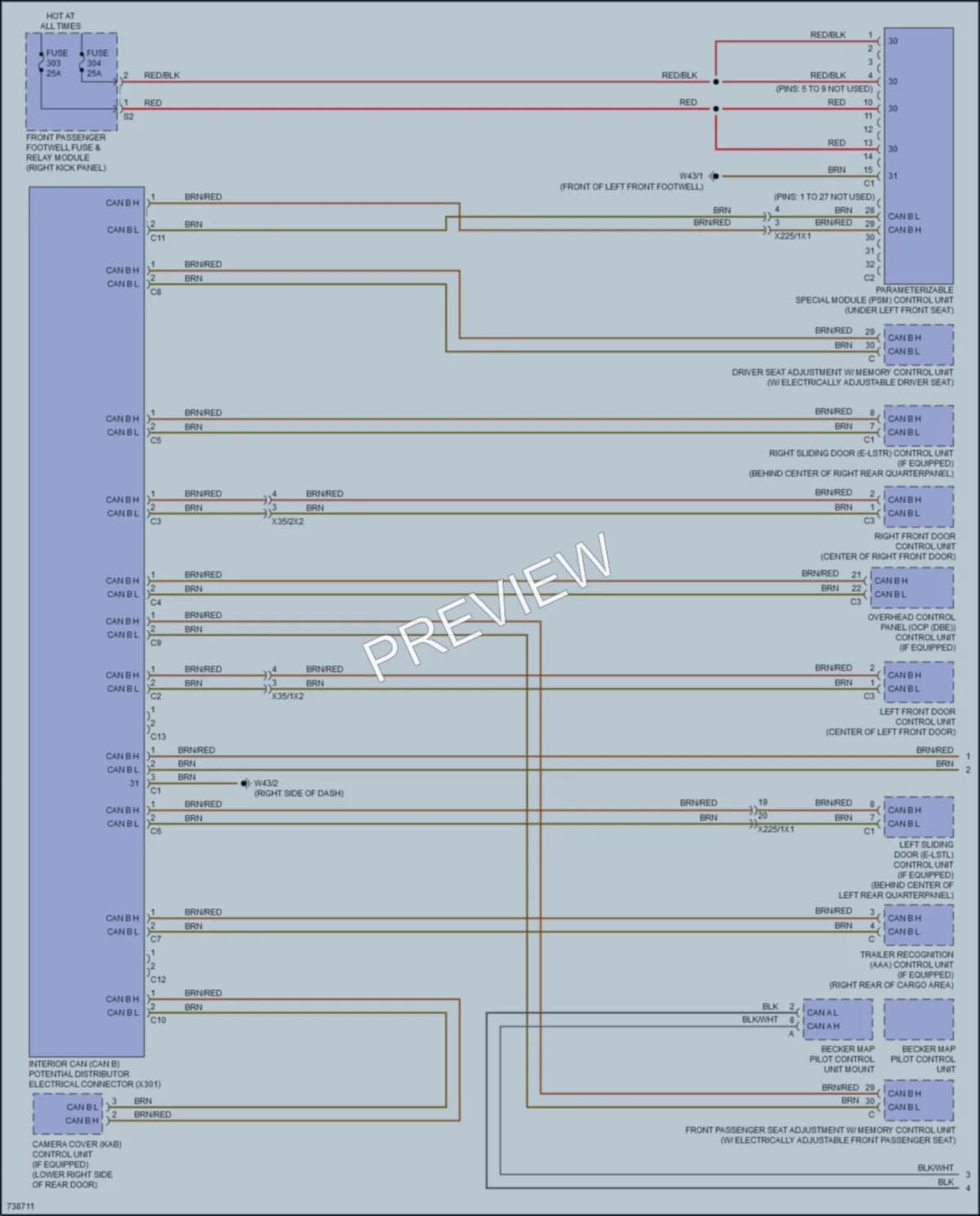 2020 MercedesBenz Metris Computer Data Lines wiring diagram preview