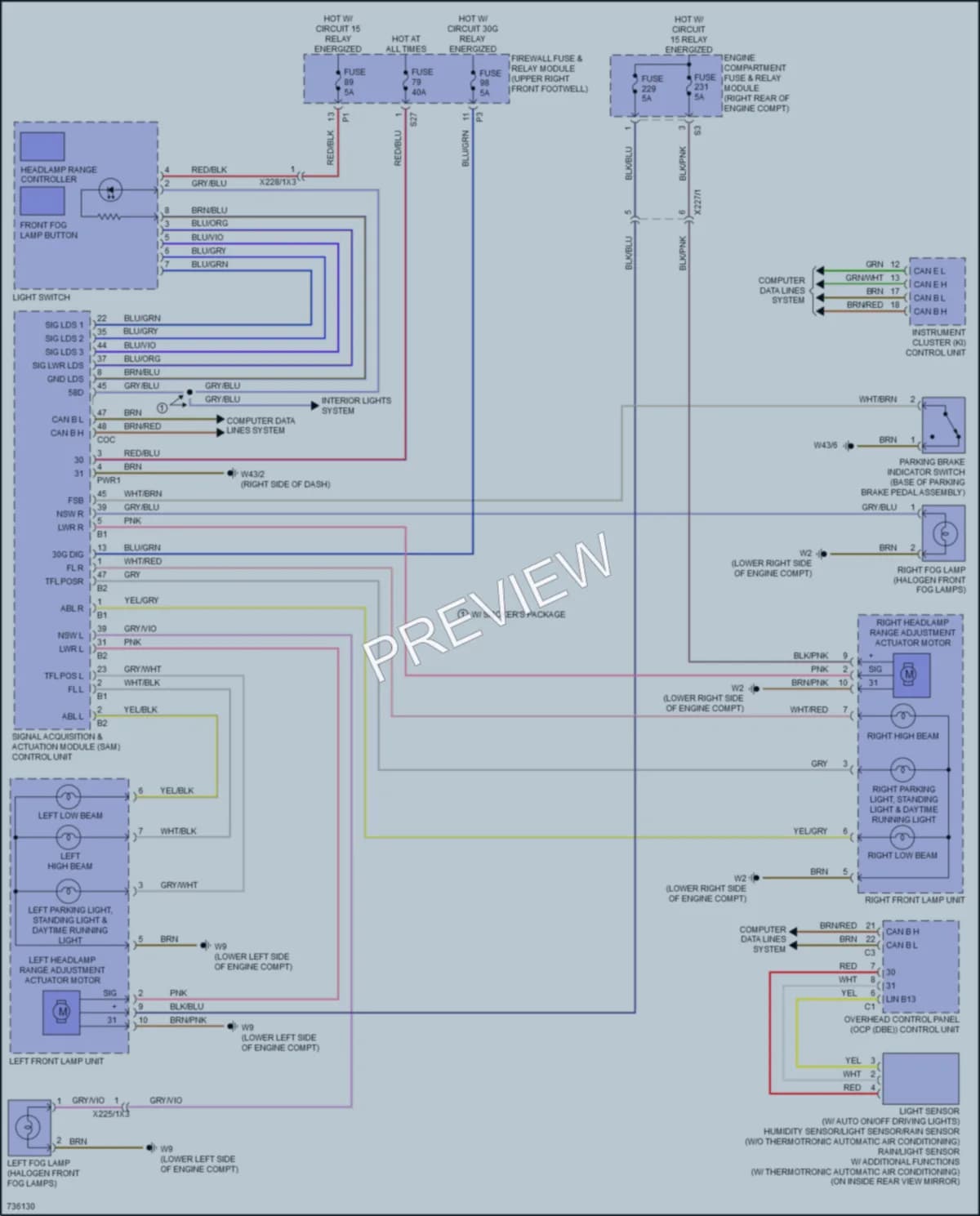 2020 MercedesBenz Metris Headlights wiring diagram preview
