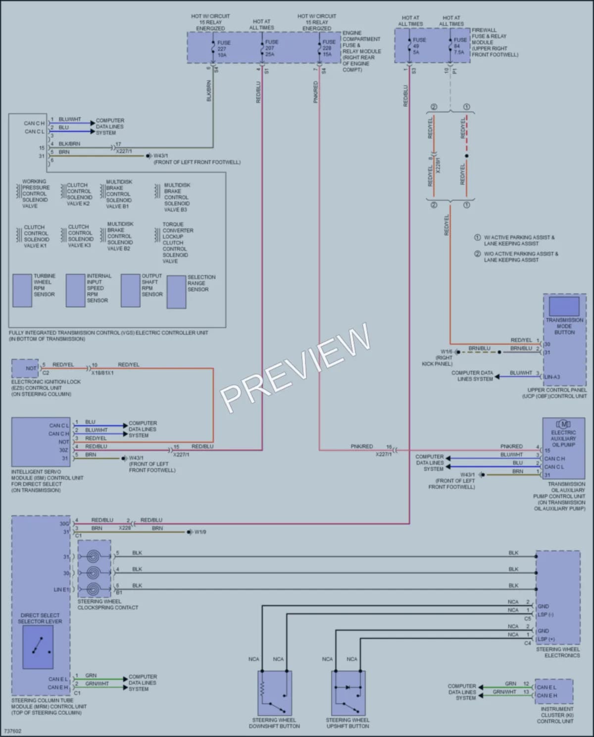 2020 MercedesBenz Metris Transmission wiring diagram preview