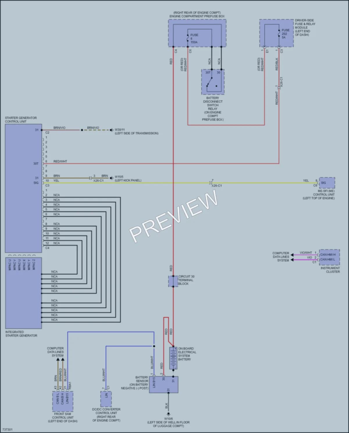 2020 MercedesBenz S450 Starting Charging wiring diagram preview