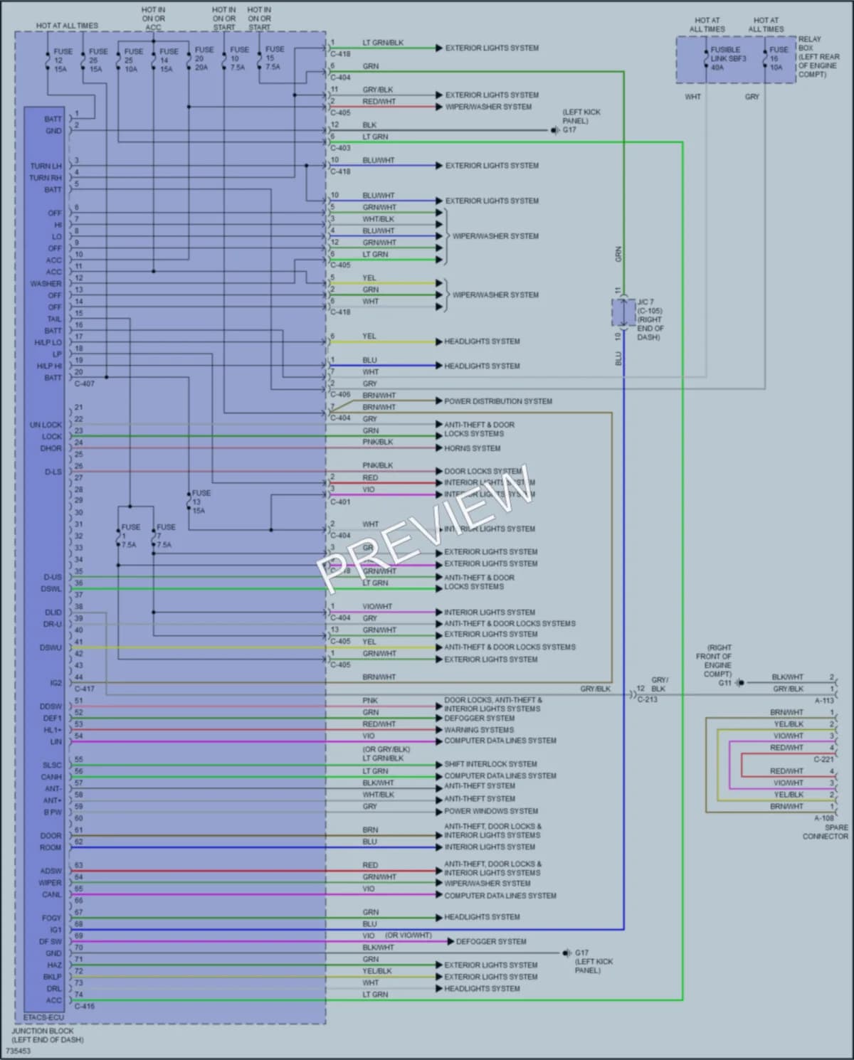 2020 Mitsubishi Mirage Body Control Modules wiring diagram preview